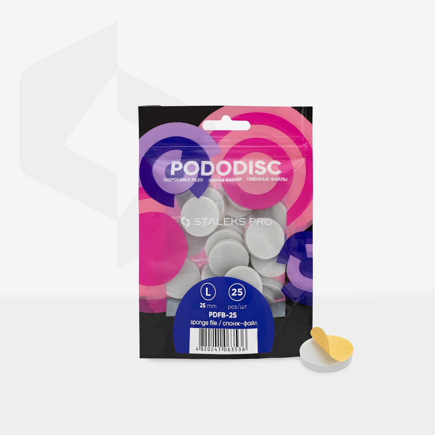 Staleks Pro sponzen voor pedicureschijf Pododisc S/M/L
