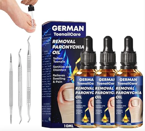 Removal Paronychia Oil, Toenailcare Oil For Paronychia Removal, German Toenailplus Anti Paronychia Relief Oil