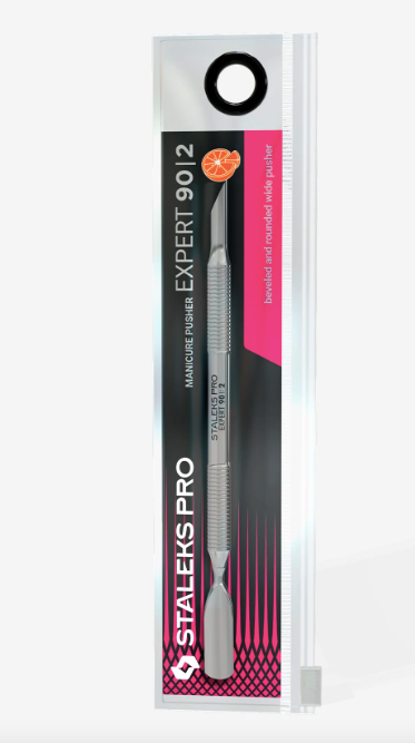 Manicure pusher EXPERT 90 TYPE 2 (beveled and rounded wide pusher)