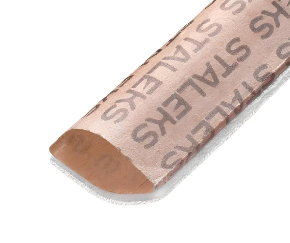 Disposable white abrasive tape papmAm EXPERT  grit in a plastic case