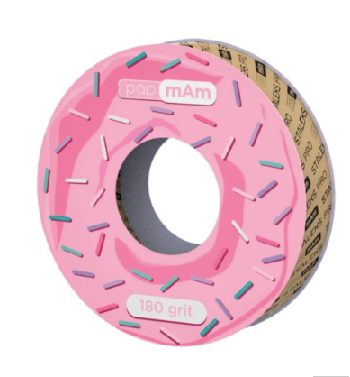 Disposable white abrasive tape papmAm EXPERT  grit in a plastic case