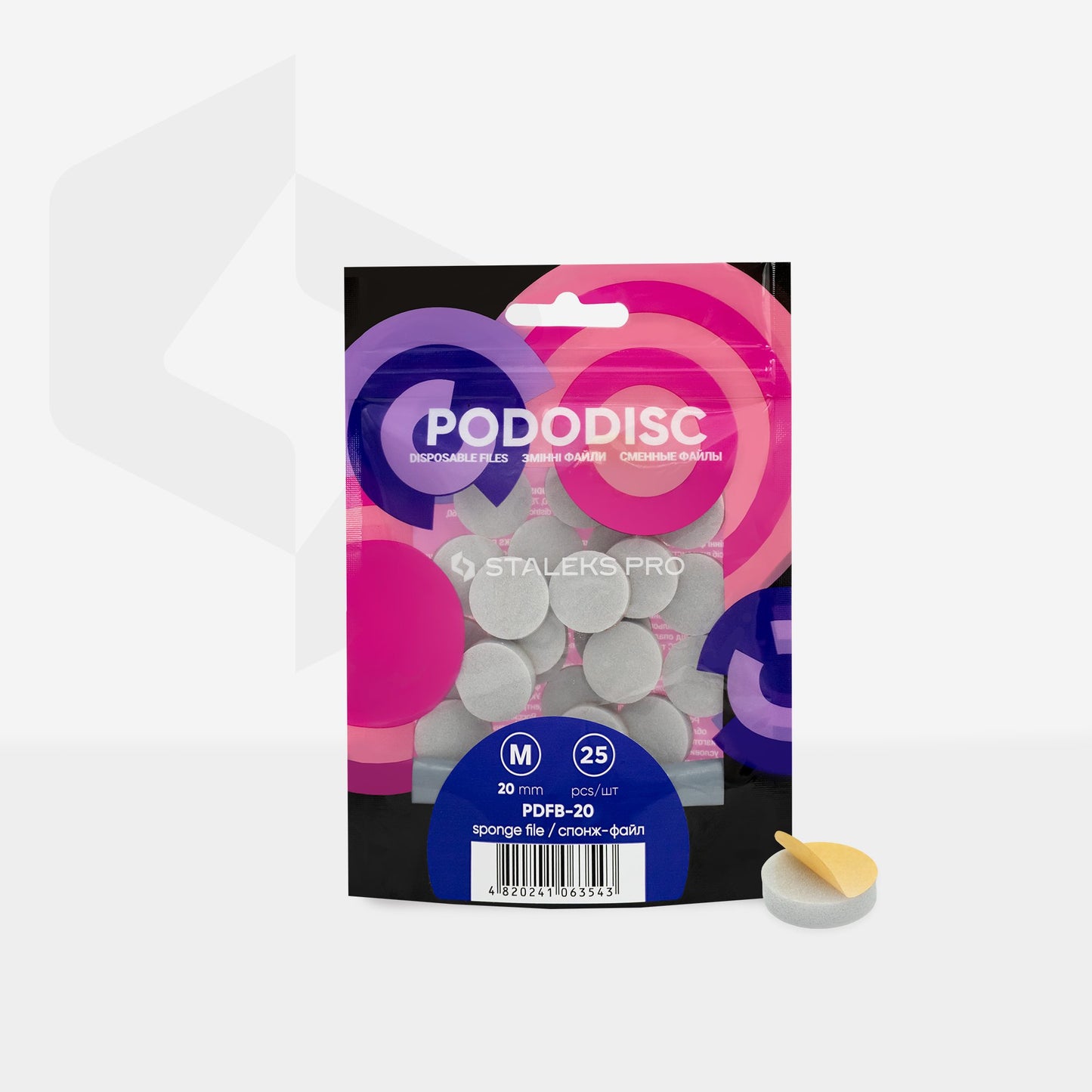 Staleks Pro sponzen voor pedicureschijf Pododisc S/M/L